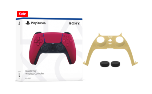 Ps5 Cosmic Red Controller + PS5 Decorative Shell