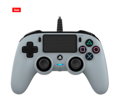 Nacon Wired Compact Controller For PlayStation 4 - Gray