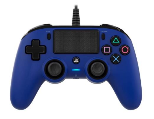 Nacon Wired Compact Controller For PlayStation 4 - Blue