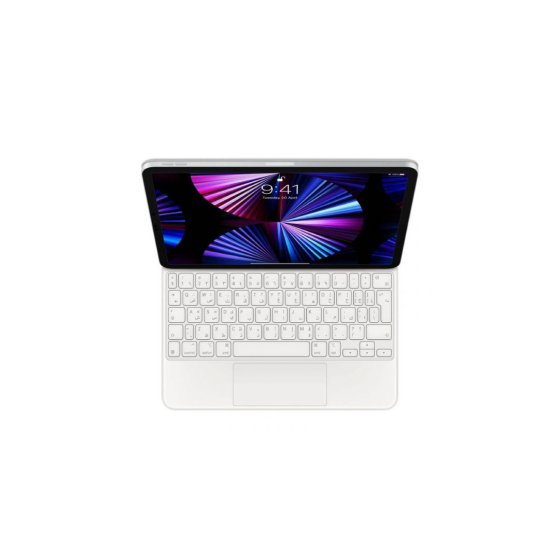 Magic Keyboard iPad Pro 11 inch 3rd g & iPad Air 4th g Arabic White
